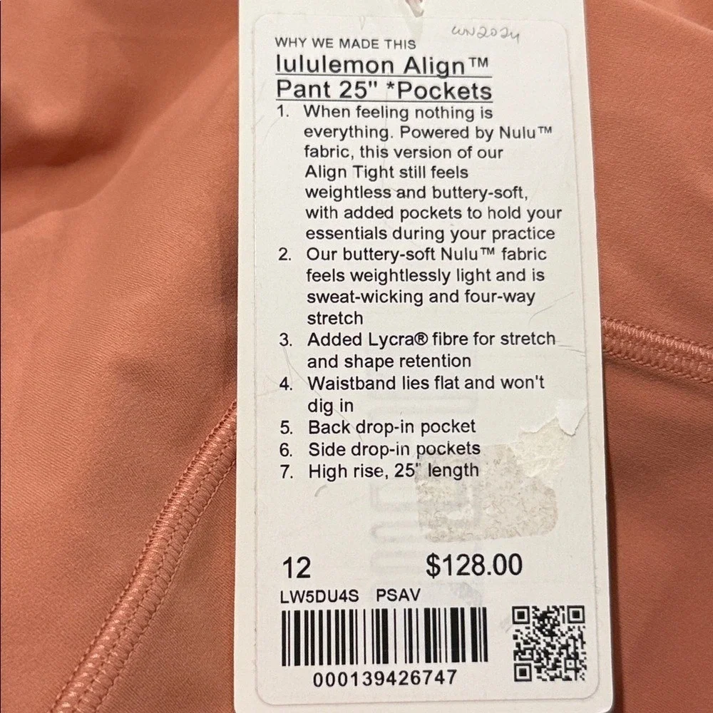 Lululemon‎ Align High-Rise Pant with Pockets 25